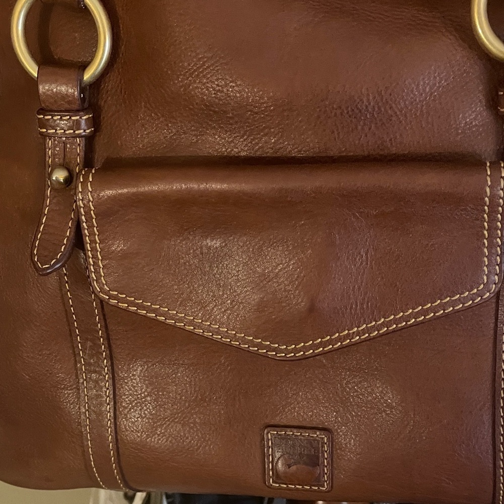 Dooney & Bourke Leather Florentine Travel Work Everyday Bag by Dooney & Bourke - Picture 3 of 15